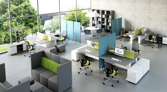 Nowe trendy w dużych biurach Nowe trendy w dużych biurach